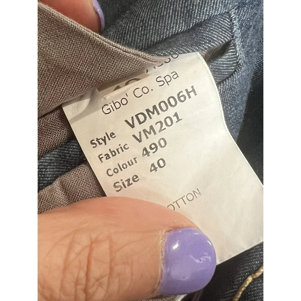 VIKTOR & ROLF Chambray Cotton  Denim 2 Piece Skirt Suit 40/8